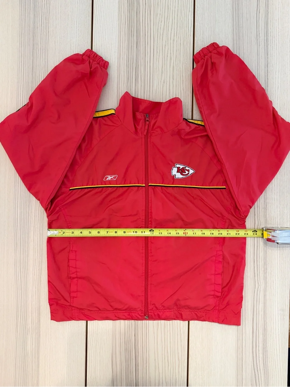Vintage Reebok Kansas City Chiefs Windbreaker Jacket XL 18-20 NFL